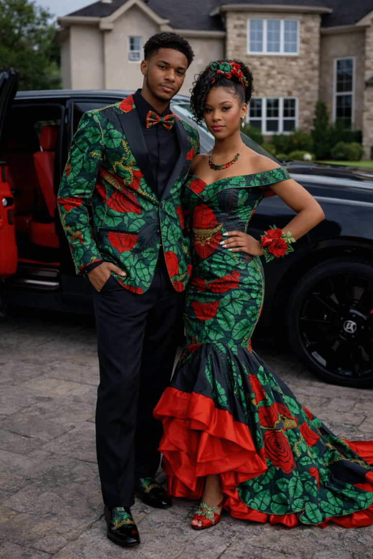 Black prom african colors