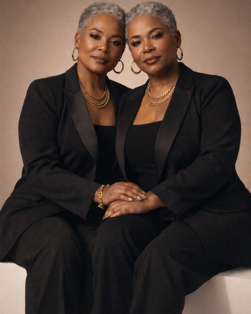Black women twin sisters